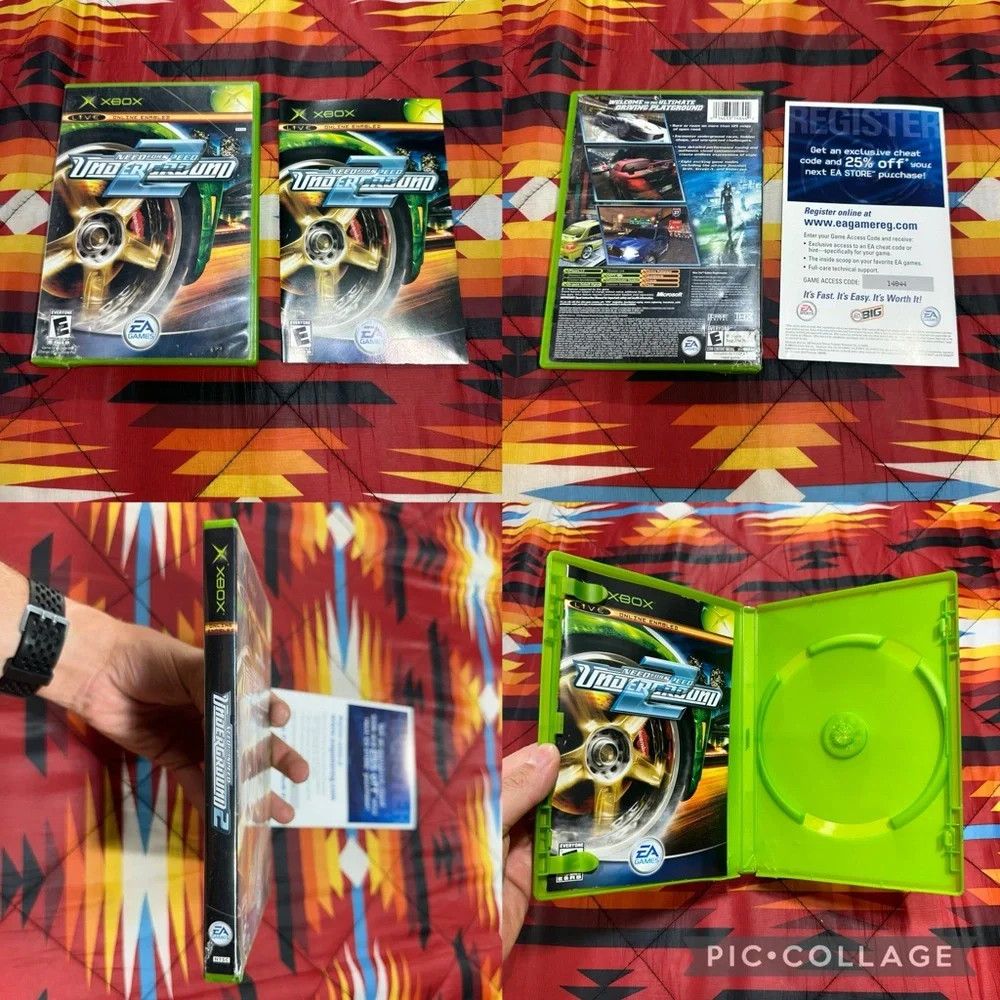Need for Speed Underground 2 (Microsoft Xbox, 2004) (NO GAME)